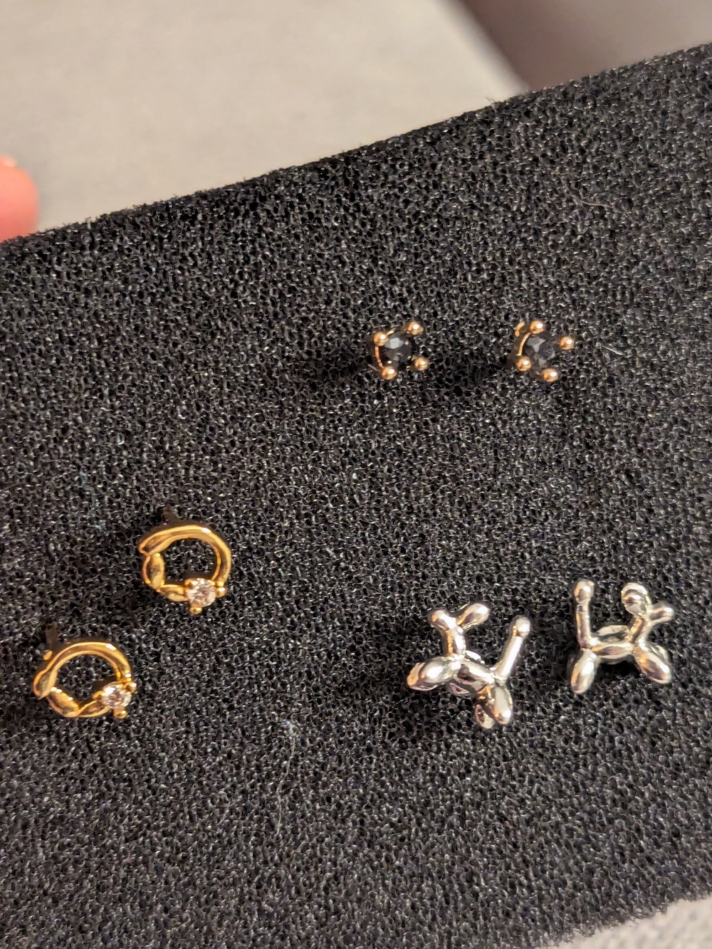Gold and Silver Stud Earrings Bundle - Women Jewelry